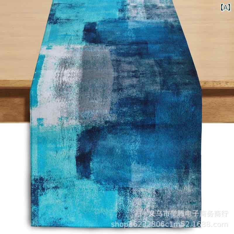 テーブルランナー レトロ モダン 抽象柄 アート柄 ポリエステル 結婚式 誕生日 パーティー イベント 飾り付け 食卓 リビング 寝室 屋外 商用施設 普段使い おしゃれ 華やか