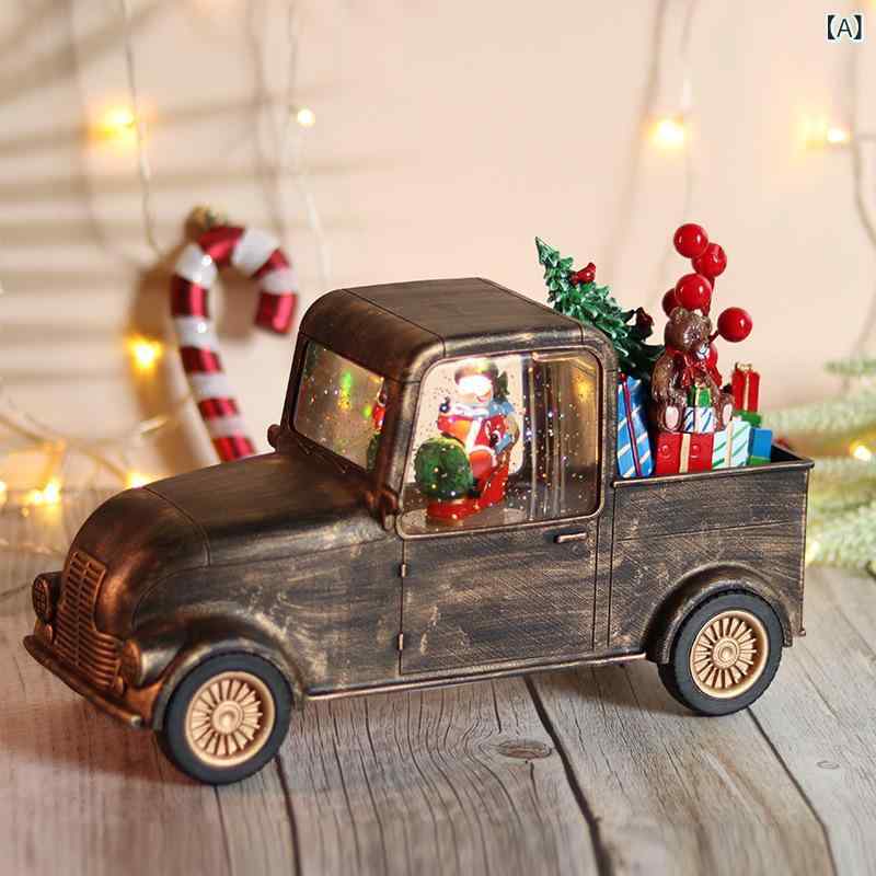 クリスマス飾りオルゴール水晶球サン...