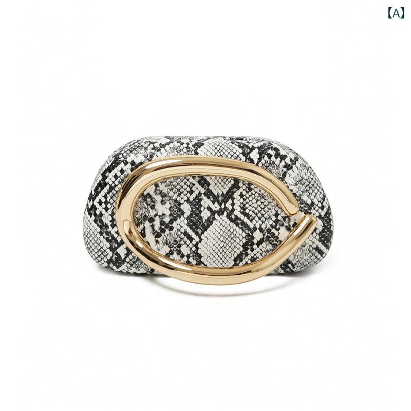 バッグ レディース 女性用 クラッチ イブニング パーティー 披露宴 結婚式 フォーマル ドレス チャイナドレス 和装 高級感 おしゃれ チェーン 蛇柄 パイソン柄 合成皮革 ボックス型 マグネット開閉