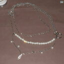 ボディチェーン レディース 女性用 クリスタル パール チェーン メタルビーズ ロング ウエストジュエリー 上品 エレガント 華やか トレンド アクセサリー シ...