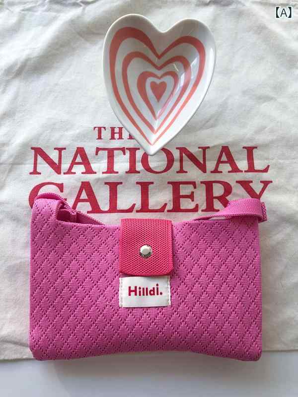 スマホショルダー レディース 日韓風 ニット ミニショルダーバッグ マカロンカラー 春夏 カジュアル お出かけ 旅行用 普段使い デイリーユース キーケース 小銭入れ 斜めがけ 携帯ポーチ ポリエステル製 丸型 マグネット開閉 柔らか 軽量 豊富なカラー(x2)