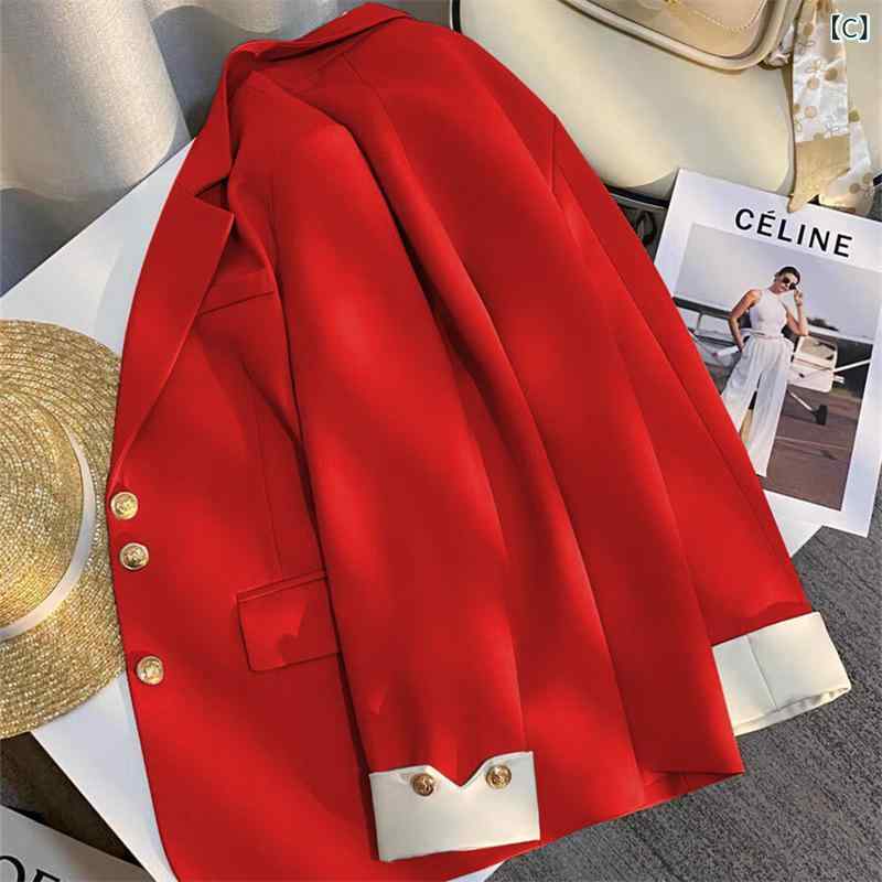 テーラードジャケット レディース 春夏 薄手 長袖 ブルー 通勤 オフィス カジュアル きれいめ デザイン ミドル丈 シングルボタン ポリエステルアウター