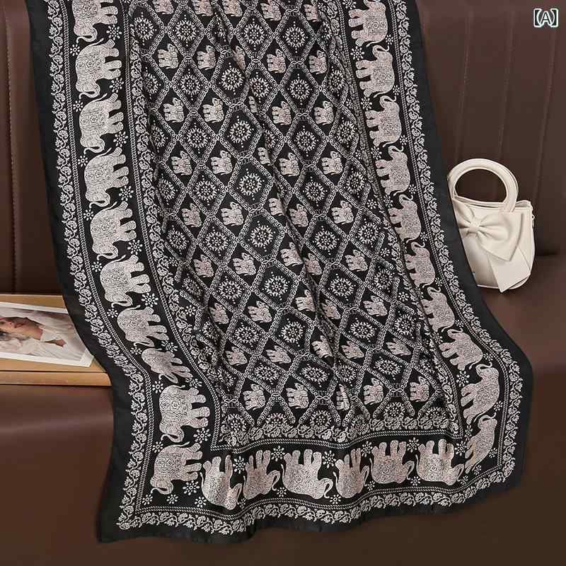 スカーフ レディース 女性用 民族風 タイ風 エスニッ