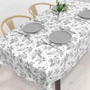 スタイルデコール(STYLE Decor) テーブルクロス 綿100% おしゃれ 長方形 北欧 120×150cm スタンダード ライラック モノクローム W4...