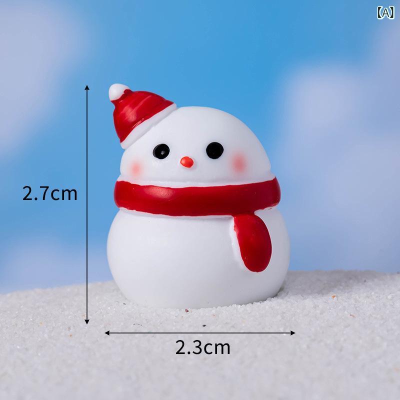 スノードーム クリスマス かわいい 雪だるま スノーマン フィギュア ミニチュア 雪景色 DIYパーツ 手作り デコレーション 卓上 デスク 置物 インテリア雑貨 オブジェ 樹脂製 秋冬(x2)