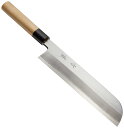 遠藤商事 業務用 雪藤 鎌型薄刃 24cm 中霞玉白鋼 日本製 AYK30024