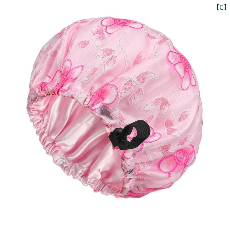 ヘアキャップ レディース ナイトキャップ スリープキャップ 睡眠用 シャワーキャッ...