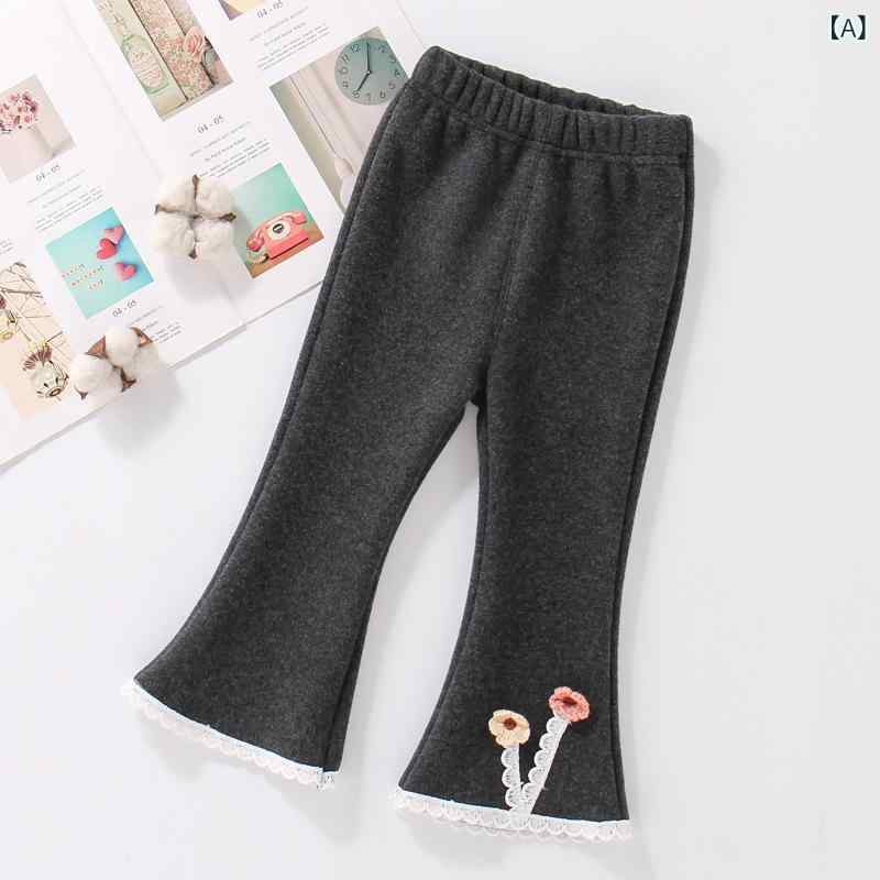 レギンス キッズ 女の子 ベビー 春秋 ハート刺繍 カラーストライプ かわいい フリル 綿 コットン 長ズ..