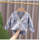 ニットカーディガン ベビー キッズ 男の子 女の子 男女兼用 子供服 長袖 Vネック 無地 薄手 ライトアウター シングルボタン 普段使い お出かけ 秋物 柔ら...
