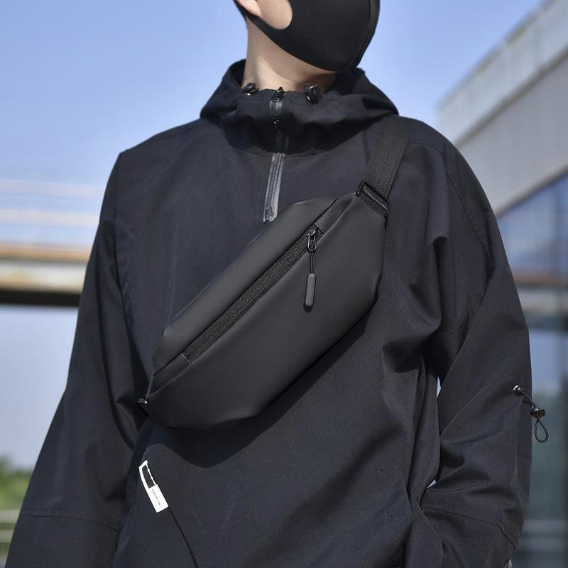 Waist Top Bag - ボディバッグ メンズ 多機能 タクティカル レッグタイプ バイク ツーリング アウトドア ウエストポーチ オックスフォード生地 防水 超軽量 通気性 グレー ブラック(x2)