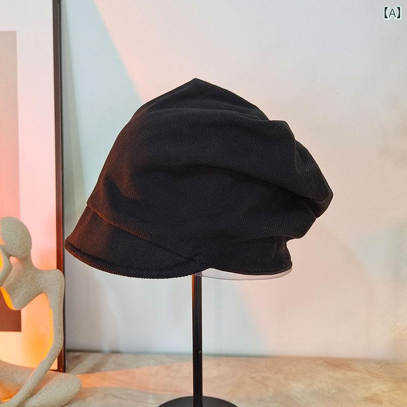 ・カテゴリ: キャップ・帽子のトップ形状: ラウンドトップ・つばの形状: ショートブリム・カラー展開: ブラック、カーキ、クリームイエロー、ライトオリーブ、コーラルピンク、クリーム・サイズ展開: フリーサイズ・機能: 紫外線対策、通気性、保温性・主な素材: 綿96%以上・スタイル: どんな服装にも合う、エレガント、シンプル、カジュアル、ファッションOL、欧米風、ライトラグジュアリー、上質