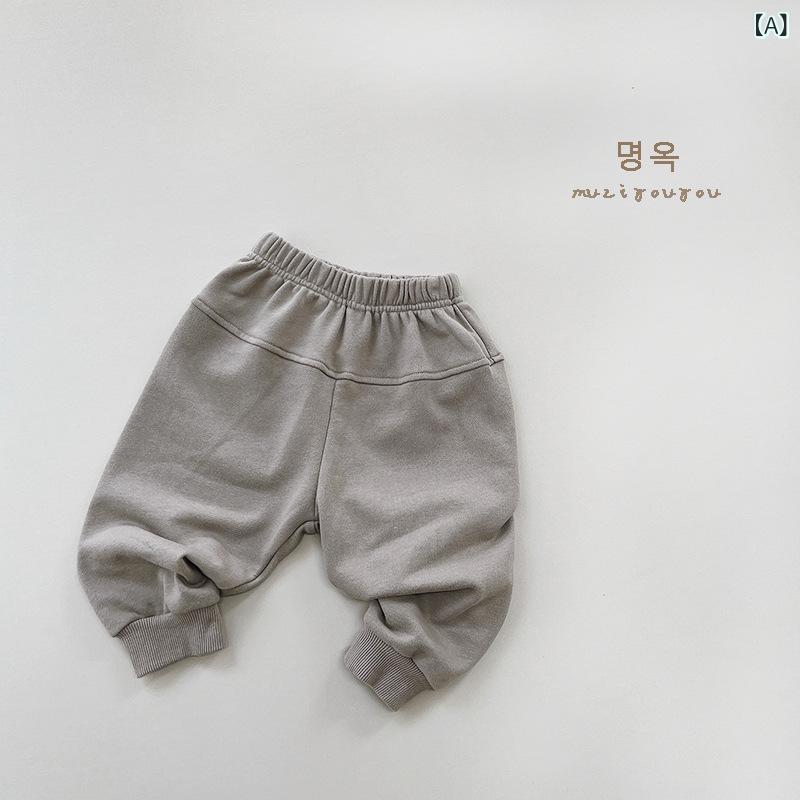 パンツ キッズ 男の子 女の子 ベビー スポーツ カジュアル 長ズボン ゆったり 韓国風 外出着 普段使い ..