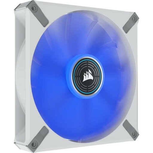 CORSAIR ML140 LED ELITE ホワイトフレーム、AirGuide 付き 140mm 磁気浮上式 ブルー LED ファン、増設用シングルパック CO-9050131-WW CORSAIR ML140 LED ELITE ホワイトフレーム、AirGuide 付き 140mm 磁気浮上式 ブルー LED ファン、増設用シングルパック CO-9050131-WW