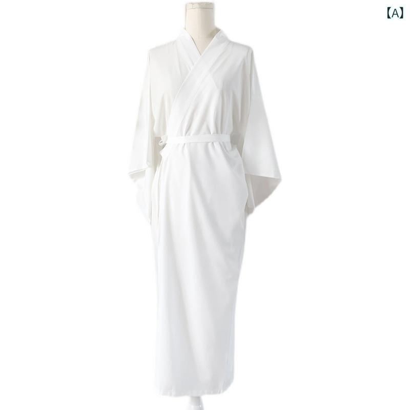 肌襦袢 レディース 女性用 和装 着物 浴衣 振袖用 インナー スリップ 下着 ロング丈 白 ホワイト 透け防止 サラサラ 快適 ポリエステル ワンピース 撮影用 礼装 フォーマル