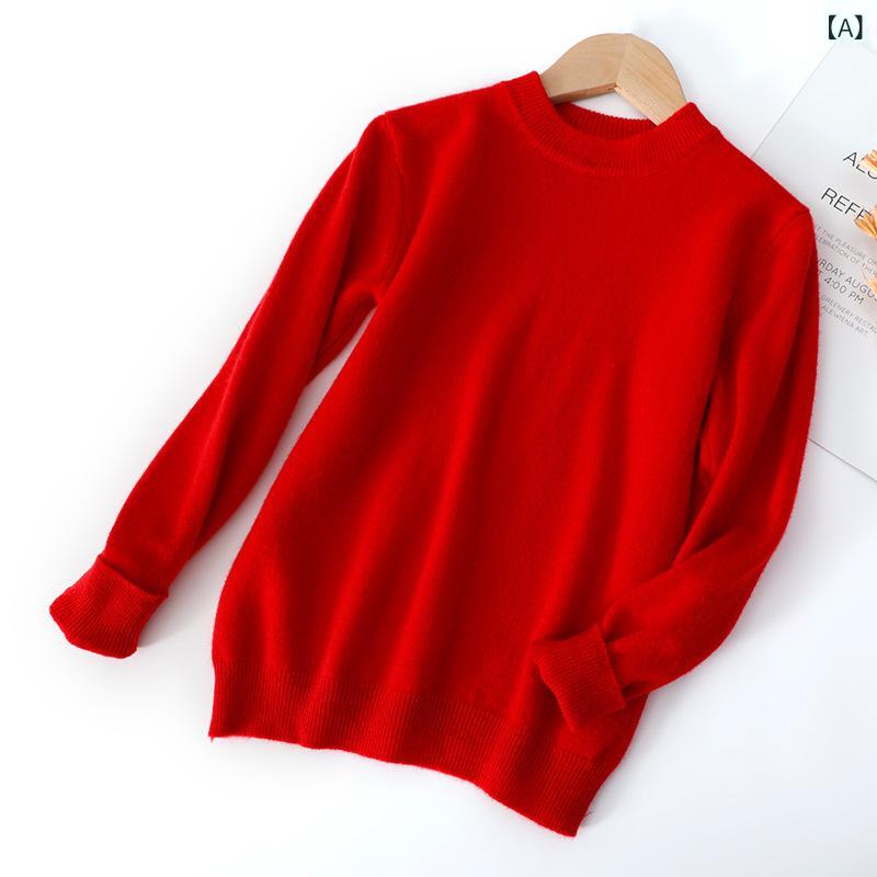 セーター キッズ 子供用 男の子 女の子 かわいい プルオーバー ハイネック 無地 長袖 羊毛 ウール ニット 暖かい 防寒 インナー 重ね着 普段使い 通学 秋冬