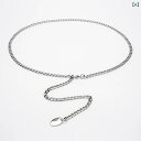 ウエストチェーン レディース 欧米風 おしゃれ 合金製 シルバー 透かし彫り ペンダント チャーム付き 普段使い パーティー エレガント 上品 ファッション小物...