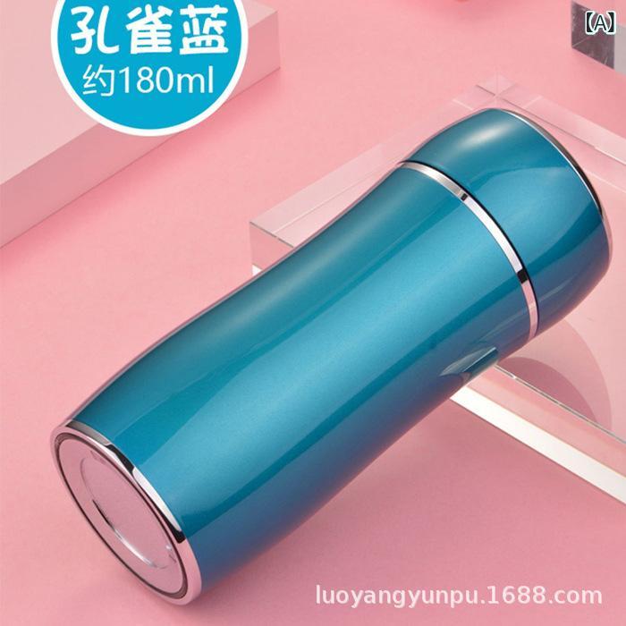 保温ボトル レディース 999純銀製内筒 ボウリング型 水筒 ステンレス製 マグボトル シルバーメッキ 純..