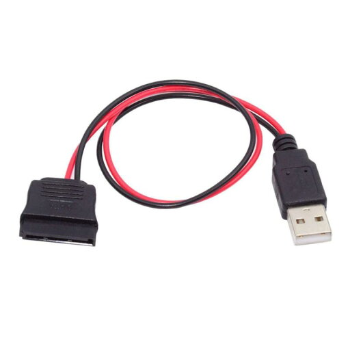 chenyang SATA 15ピン - USB 2.0 電源 5V 2A ケーブル 2.5インチ SATA HDD SSD ディスクドライバー用 chenyang SATA 15ピン - USB 2.0 電源 5V 2A ケーブル 2.5インチ SATA HDD SSD ディスクドライバー用