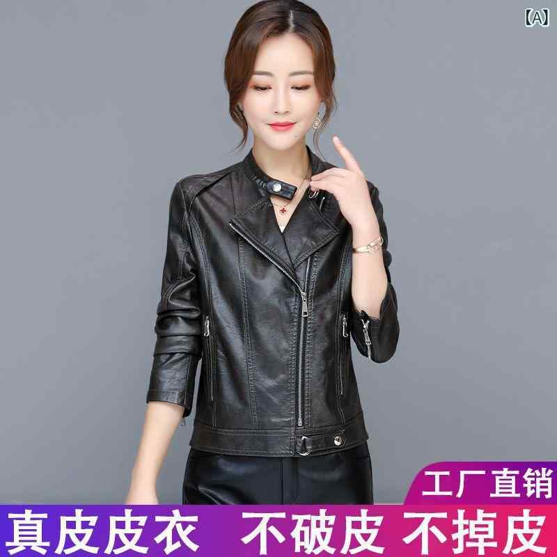レザージャケット レディース ショート丈 ゆったり Vネック PUレザー おしゃれ 韓国ファッション 春秋 アウター 通勤 普段使い 着回し 黒 キャラメル カーキ アイボリー