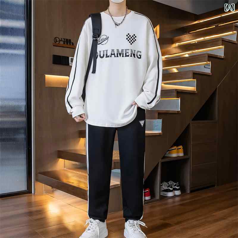 ジャージ 男の子 ジュニア 春秋 フード付き 長袖 スウェット Tシャツ 上下セット 綿混 コットンブレンド カジュアル スポーツ 運動着 ルームウェア 部屋着 普段使い おしゃれ ゆったり