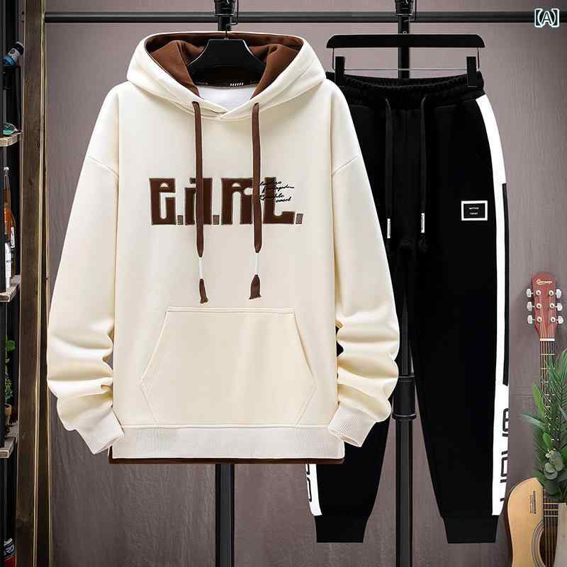 セットアップ 男の子 ジュニア 中高生 春秋 スウェット パーカー フード付きトップス 長袖 ロングパンツ カジュアル スポーツウェア 綿混紡 普段着 通学 かっこいい ルームウェア デイリーユース