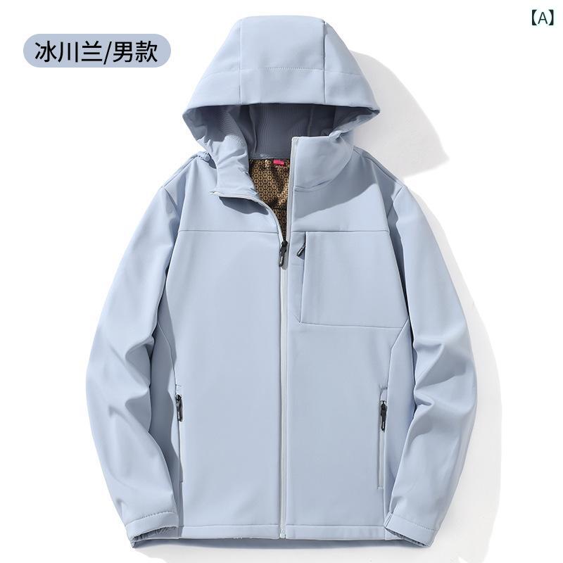 ジャケット 男女兼用 ユニセックス 秋冬 アウトドア フード付き 防水 撥水 透湿 通気性 防風 保温 暖か..