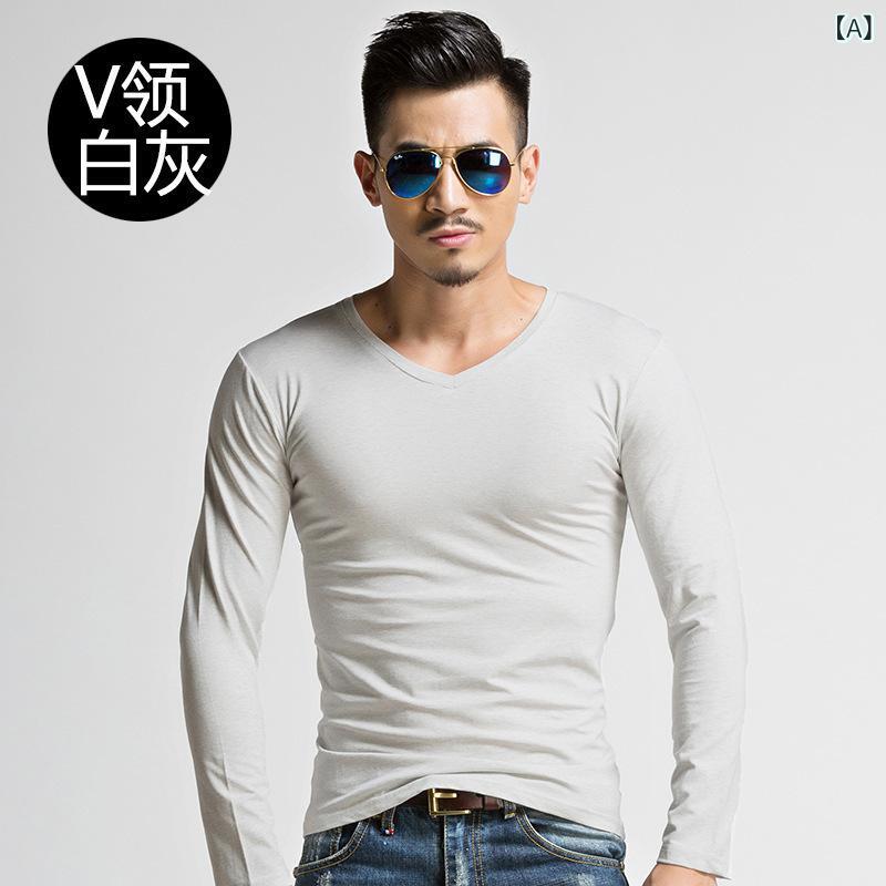 Tシャツ メンズ 秋冬 ミリタリー 特殊部隊風 長袖 スリムフィット 無地 クルーネック プルオーバー カ..