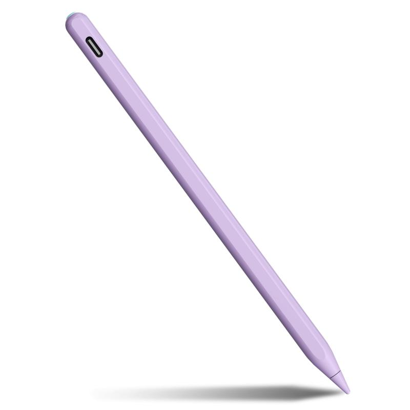 タッチペン iPad ペン スタイラスペン 12.9インチiPad Pro(第3/4/5/6世代)/11インチiPad Pro/iPad Air(第4/5世代)/iPad mini 6 対応 ペンシル 極細 磁気吸着充電 バッテリー残量表示 パームリジ