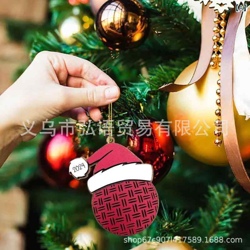 オーナメント 木製 スポーツボール 吊り下げ クリスマス サッカー バスケットボール 野球 バレーボール..