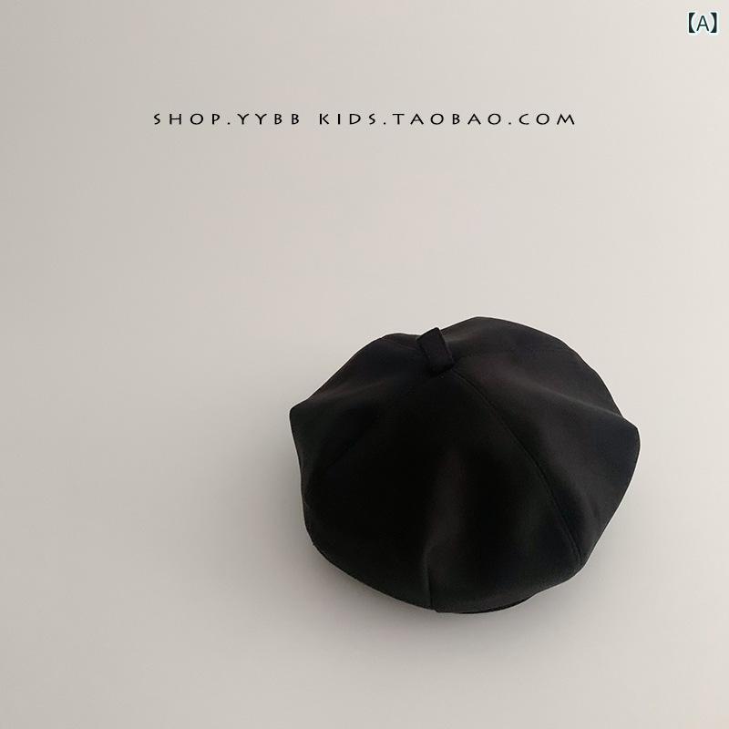ベレー帽 キッズ 女の子 ベビー 子供用 日系 原宿風 パンプキンハット 画家帽 春秋冬 防風 遮光 日焼け..