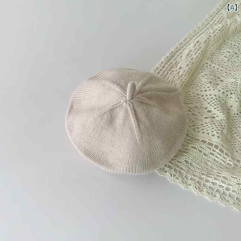 帽子 ベビー キッズ 女の子 赤ちゃん ベレー帽 ニット帽 画家帽 春秋 秋冬 通気性 防風 日よけ ラウン..