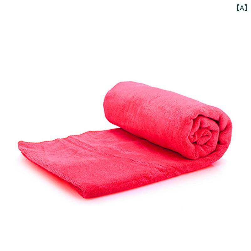 バスローブ レディース マイクロファイバー 厚手 超吸水 速乾 ストラップ付き ワンピース型 着るバスタオル ラップタオル ビーチタオル 多機能 ローズピンク お風呂 プール 温泉 リラックスタイム