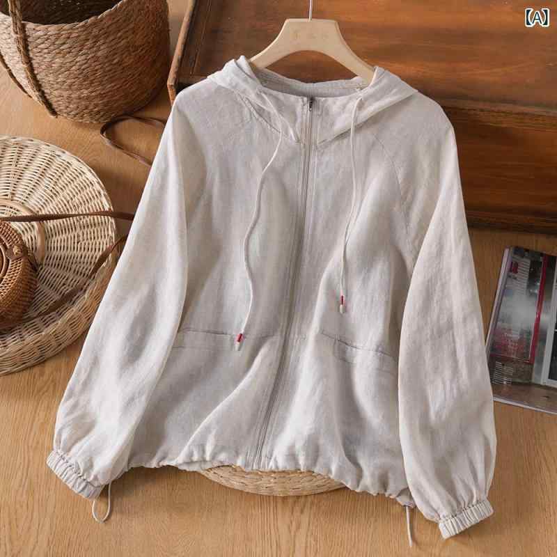 UVカット パーカー レディース 女性用 フード付き 薄手 ジャケット 羽織り ゆったり オーバーサイズ 小..