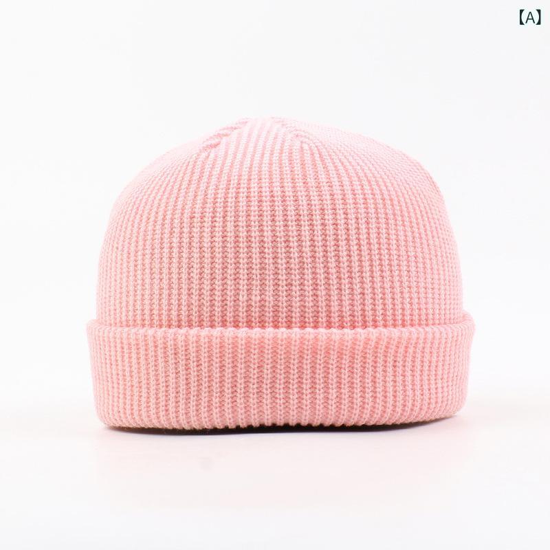 ニット帽 メンズ レディース 男女兼用 秋冬 無地 シンプル 保温 防寒 カジュアル ファッション 韓国風 ビーニー ワッチキャップ 普段使い フリーサイズ