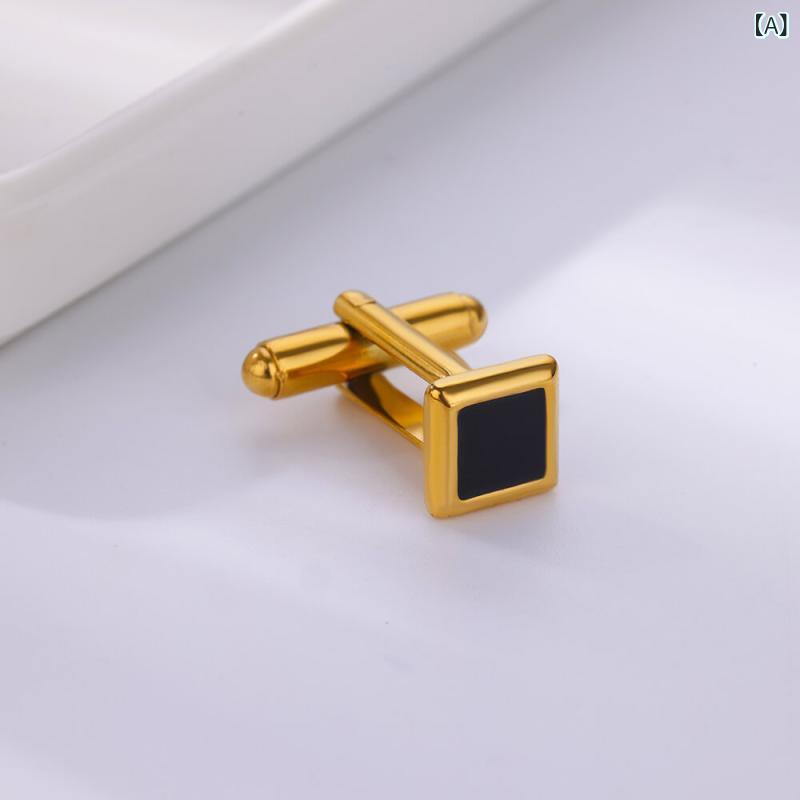 カフスボタン メンズ フレンチスタイル ステンレス製 クリエイティブ 上品 高級感 レトロ 幾何学模様 ..