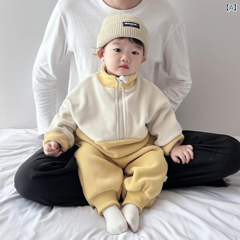 セットアップ ベビー キッズ 男の子 女の子 男女兼用 両面 フリース スウェット トレーナー パンツ ズ..