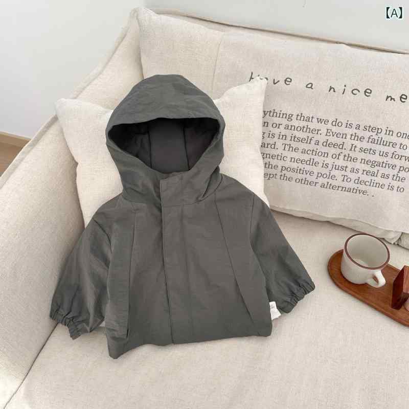 ジャケット キッズ 男の子 ベビー 春秋 フード付き 防風 ナイロン ウィンドブレーカー マウンテンパーカー ジャンパー カジュアル ストリート スタイリッシュ お出かけ アウター