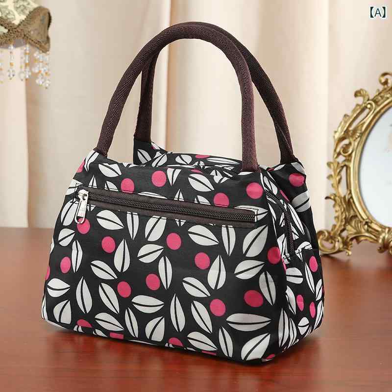 バッグ レディース マザーズバッグ ランチバッグ コスメポーチ ハンドバッグ 防水 オックスフォード生地 ファスナー付き ミニトート 通勤(4.0)