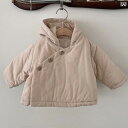 アウター ベビー キッズ 男の子 女の子 ユニセックス 韓国風 厚手 中綿入り フード付き 保温 防寒 暖か 柔らか 綿 コットン ジャケット コート 上着 長...