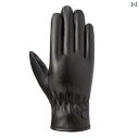 手袋 男女兼用 PUレザー 防寒 保温 タッチパネル対応 5本指 ライディング バイク 自転車 ドライブ アウトドア 通勤 通学 秋冬 ブラック