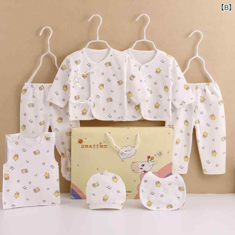 ベビー服 キッズ ベビー 新生児 秋冬 7点セット コットン ギフトセット 肌着セット...
