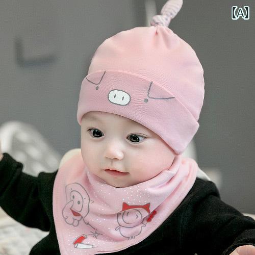 ニット帽 ベビー キッズ 赤ちゃん 新生児 子供 男の子 女の子 男女兼用 ブタさんデザイン かわいい お..