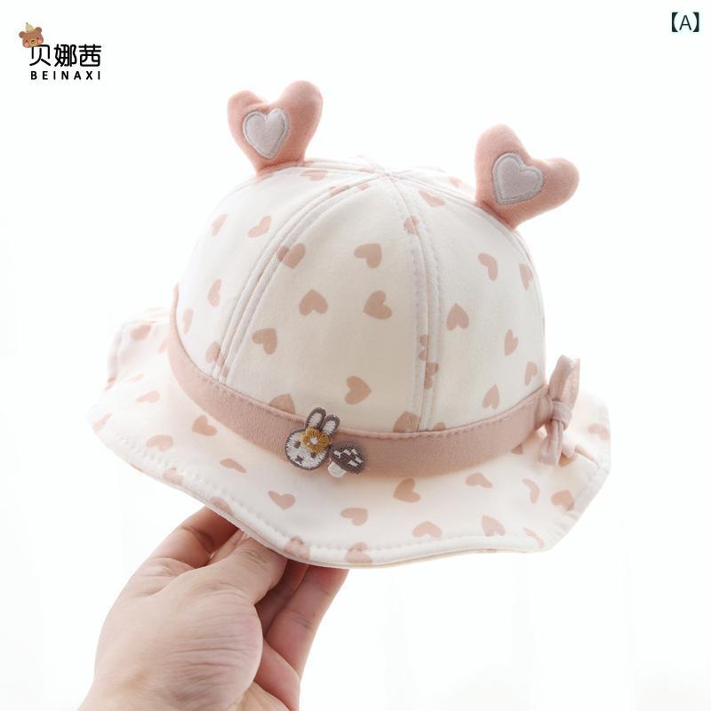 帽子 ベビー 女の子 春夏 薄手 バケットハット フィッシャーマンハット お出かけ 日よけ 通気性 防風 ..