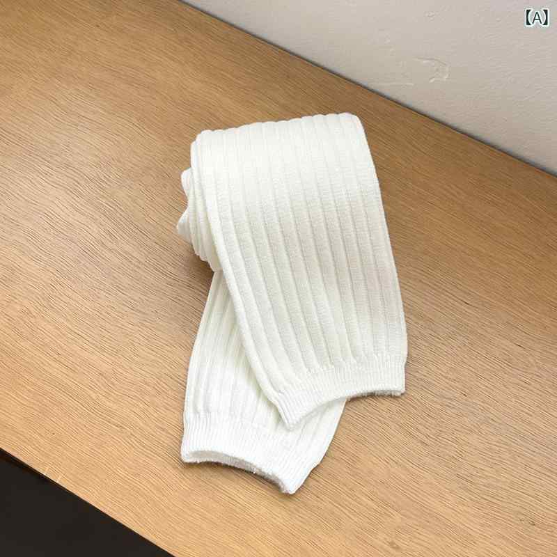 タイツ キッズ 女の子 ガールズ 子供 秋冬 薄手 裏起毛 コットン 綿混 アクリル リブ 無地 シンプル ストレッチ 暖かい 防寒 保温 ハイウエスト 通園 通学 普段使い