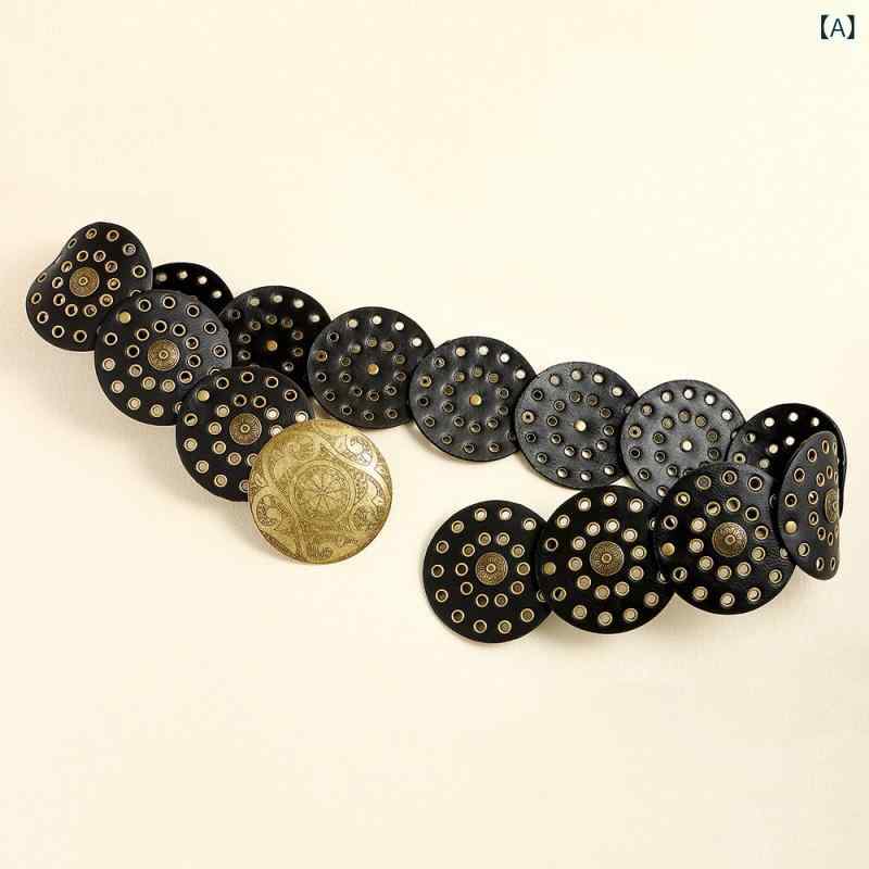 ベルト レディース 欧米風 レトロ 個性的 甘辛MIX 装飾ベルト 飾りベルト ウエストマーク コルセット ..