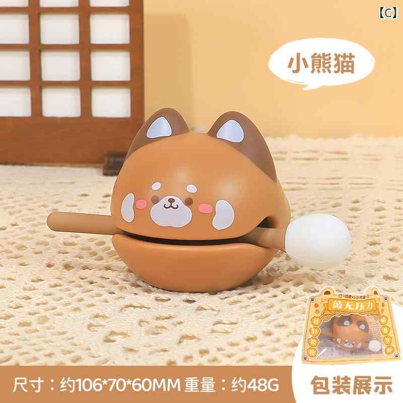 デスクトイ 木魚 ストレス解消 癒し リラックス かわいい 樹脂製 ミニサイズ 卓上 オブジェ 置物 開運 縁起物 デスク オフィス インテリア ギフト