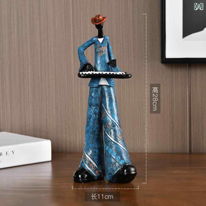 置物 アメリカン バンド 音楽隊 楽器 モデル 樹脂製 レジン オブジェ 北欧モダン 芸術的 おしゃれ ユニ..