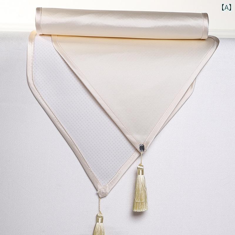 テーブルランナー 防水 防油 滑り止め 耐熱 モダン シンプル 北欧 ライトラグジュアリー ヨーロピアン 細長 幾何学模様 テレビ台 ローテーブル ダイニングテーブル