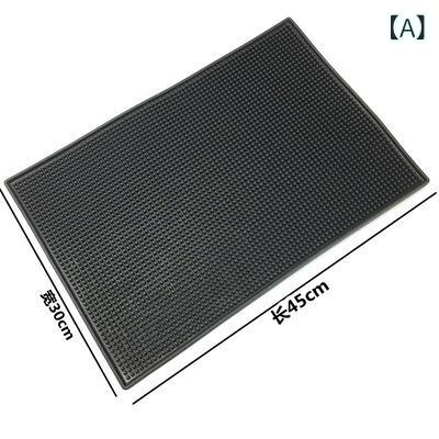 マット バーカウンター キッチンシンク ランチョンマット 食卓 卓上 デスク 滑り止め ノンスリップ 耐熱 断熱 水切り 撥水 PVC素材 無地 スクエア 長方形 多機能 アメリカンスタイル