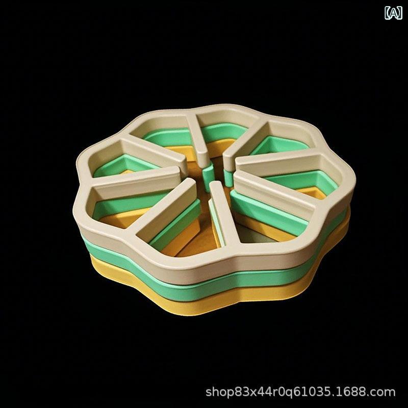 マット シリコン製 折りたたみ 滑り止め 断熱 耐熱 ソフト カップ コースター 鍋敷き 食卓 ダイニングテーブル ユニーク デザイン おしゃれ 韓国風 高品質 3個セット グリーン イエロー ピンク